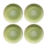 Bonna China Natura dia.8.25"  Round Green Porcelain Plate (Set of 4)